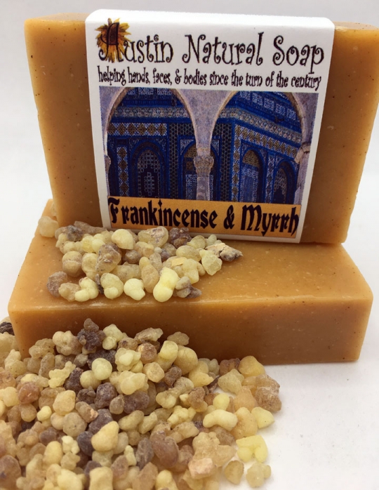 Frankincense and Myrrh 4.5 oz. soap: Austin Natural Soap
