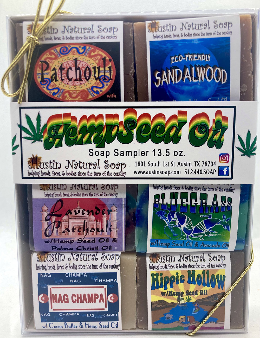 Hemp Seed Oil Soap Sampler Austin Natural Soap