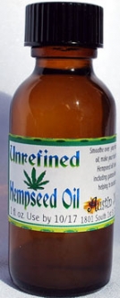 Unrefined Hemp Seed Oil - 1 oz