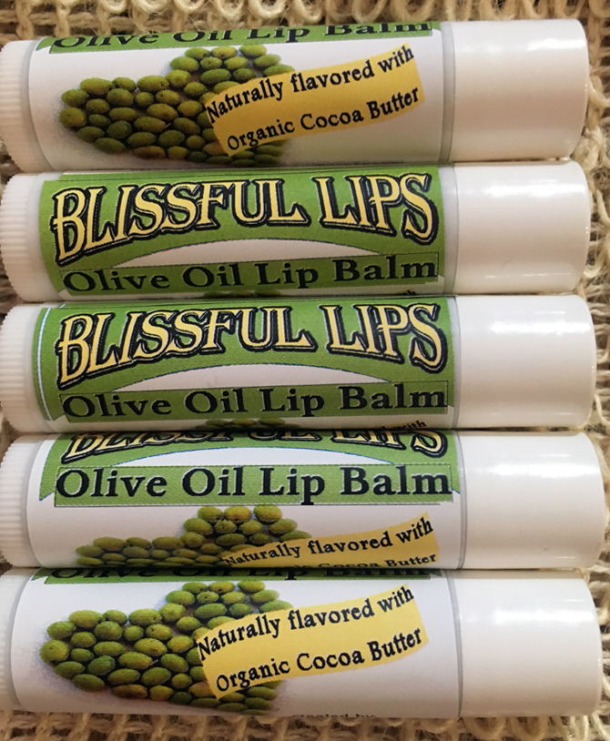 *SALE* Blissful Lips Olive Oil Lip Balm .15 oz. Tube Austin Natural Soap